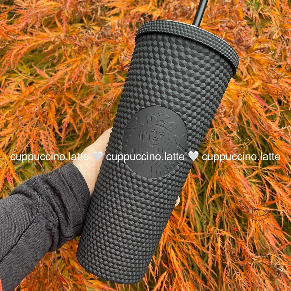 🖤LAST FEW🖤2021 Starbucks Matte Black Studded Tumbler - Picture 2 of 7